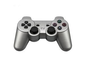 CORN Bluetooth Wireless Controller for Playstation 3 Dual Virbration Game Joystick PS3 PS3 Slim - Silver CORN Bluetooth Wireless Controller for Playstation 3 Dual Virbration Game Joystick PS3 PS3 Slim - Silver
