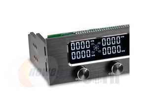 CORN STW-6041 PC 5.25 Inch Drive Bay Full Brushed Aluminum 4 Channel PWM Fan Controller with LCD Screen CORN STW-6041 PC 5.25 Inch Drive Bay Full Brushed Aluminum 4 Channel PWM Fan Controller with LCD Screen