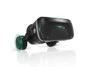 FLASNAKE 3D VR Headset Virtual Reality Glasses for 3D Movies & VR Games with Stereo Headphones, Adjustable Lenses & Head Straps - Compatible with 4.7"-6.0" iOS/Android Smartphone FLASNAKE 3D VR Headset Virtual Reality Glasses for 3D Movies & VR Games with Stereo Headphones, Adjustable Lenses & Head Straps - Compatible with 4.7"-6.0" iOS/Android Smartphone