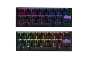Akko X Ducky One2mini, All Non-conflicting 61Keys, Cherry MX Brown Mechanical RGB Backlit Gaming Keyboard, PBT Keycaps- Black Akko X Ducky One2mini, All Non-conflicting 61Keys, Cherry MX Brown Mechanical RGB Backlit Gaming Keyboard, PBT Keycaps- Black