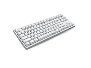Akko X Ducky 3087 N-Key Rollover All Non-conflicting 87Keys, Cherry MX Brown Mechanical Gaming Keyboard, Side-engraved Keycaps -White Akko X Ducky 3087 N-Key Rollover All Non-conflicting 87Keys, Cherry MX Brown Mechanical Gaming Keyboard, Side-engraved Keycaps -White
