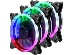 CORN Computer Case Fan 120mm LED Silent Fan Computer Cases, CPU Coolers Radiators Ultra Quiet,Triple Pack Colorful Case Fan CORN Computer Case Fan 120mm LED Silent Fan Computer Cases, CPU Coolers Radiators Ultra Quiet,Triple Pack Colorful Case Fan