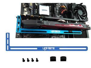 upHere Graphics Card GPU Brace Support Video Card Sag Holder/Holster Bracket, Anodized Aerospace Aluminum, Single or Dual Slot Cards- BLUE upHere Graphics Card GPU Brace Support Video Card Sag Holder/Holster Bracket, Anodized Aerospace Aluminum, Single or Dual Slot Cards- BLUE