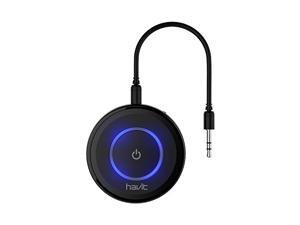 HAVIT Bluetooth 4.1 Transmitter Receiver(aptX), Pair 2 at Once, Mini Wireless Portable Bluetooth Adapter to 3.5mm Audio Devices and Home Stereo, Such as TV, MP3, CD Player, PC, eBook Reader (HV-BT018) HAVIT Bluetooth 4.1 Transmitter Receiver(aptX), Pair 2 at Once, Mini Wireless Portable Bluetooth Adapter to 3.5mm Audio Devices and Home Stereo, Such as TV, MP3, CD Player, PC, eBook Reader (HV-BT018)