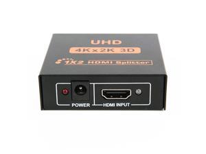 CORN New Ultra HD 4K 2 Port HDMI Splitter 1x2 Repeater Amplifier 1080P 3D Hub 1 In 2 Out CORN New Ultra HD 4K 2 Port HDMI Splitter 1x2 Repeater Amplifier 1080P 3D Hub 1 In 2 Out