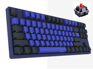 Akko X Ducky 3087SP N-Key Rollover All Non-conflicting 87Keys, Cherry MX Red Mechanical Gaming Keyboard, Side-engraved Keycaps - Horizon Version Akko X Ducky 3087SP N-Key Rollover All Non-conflicting 87Keys, Cherry MX Red Mechanical Gaming Keyboard, Side-engraved Keycaps - Horizon Version