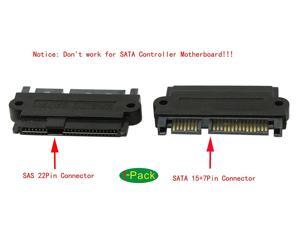 CORN SAS 22 Pin to 7 Pin + 15 Pin SATA Hard Disk Drive Raid Adapter with 15 Pin Power Port CORN SAS 22 Pin to 7 Pin + 15 Pin SATA Hard Disk Drive Raid Adapter with 15 Pin Power Port