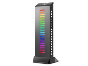 DEEPCOOL GH-01 A-RGB Graphics Card GPU Brace Support Holder, Addressable RGB, SYNC with Other 5V 3-pin ADD RGB Devices with Motherboard Control, Support up to 5Kg Graphics Card, Wire Hiding DEEPCOOL GH-01 A-RGB Graphics Card GPU Brace Support Holder, Addressable RGB, SYNC with Other 5V 3-pin ADD RGB Devices with Motherboard Control, Support up to 5Kg Graphics Card, Wire Hiding