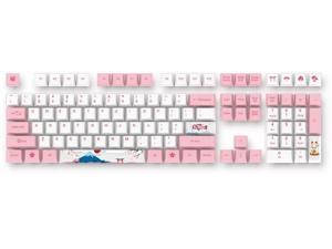 Keycap World Tour-Toyko Special Design OEM Profile PBT Keycap Set for 108 Mechanical Keyboard - Sakura Pink Keycap World Tour-Toyko Special Design OEM Profile PBT Keycap Set for 108 Mechanical Keyboard - Sakura Pink