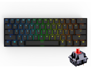 Anne Pro 2 Mechanical Keyboard 60% RGB Wired/ Wireless Bluetooth 4.0 PBT Type-c GATERON Red Switch Anne Pro 2 Mechanical Keyboard 60% RGB Wired/ Wireless Bluetooth 4.0 PBT Type-c GATERON Red Switch
