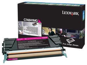 Lexmark C748 Magenta High Yield Return Program Toner Cartridge - Magenta - Laser - 10000 Page - 1 E Lexmark C748 Magenta High Yield Return Program Toner Cartridge - Magenta - Laser - 10000 Page - 1 E