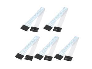 Unique Bargains 5Pcs Pitch 8 Pin 8 Wire 24AWG Female IDC Flat Extension Shell Unique Bargains 5Pcs Pitch 8 Pin 8 Wire 24AWG Female IDC Flat Extension Shell