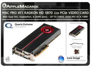 Mac Pro 1st 2nd 3rd 4th Gen ATI Radeon HD 5870 1GB PCIe Video Graphics Card Mac Pro 1st 2nd 3rd 4th Gen ATI Radeon HD 5870 1GB PCIe Video Graphics Card