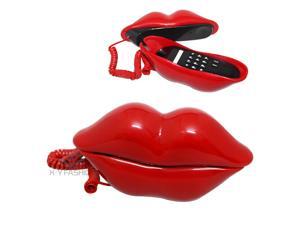 Sexy Kiss Retro Hot Red Lips Corded Wired Telephone Phone Toy Sexy Kiss Retro Hot Red Lips Corded Wired Telephone Phone Toy