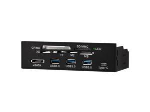 5.25 inch PC Computer Front panel All-in-1 Multifunction card reader with 3ports USB3.0,Type-C, eSATA ,Support M2, MSO, SD, MS, XD, 64G CF card (STW-3125),PC Panel 5.25" multifunctional Card Reader 5.25 inch PC Computer Front panel All-in-1 Multifunction card reader with 3ports USB3.0,Type-C, eSATA ,Support M2, MSO, SD, MS, XD, 64G CF card (STW-3125),PC Panel 5.25" multifunctional Card Reader