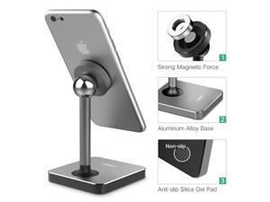 Magnetic Desk Phone Mount Tabletop Stand Cell Phone Holder for iPhone X, iPhone 8, Google Pixel, Samsung, Nokia, LG Smartphone (Gray) 40358 Magnetic Desk Phone Mount Tabletop Stand Cell Phone Holder for iPhone X, iPhone 8, Google Pixel, Samsung, Nokia, LG Smartphone (Gray) 40358