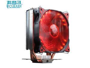 Pccooler S125+ CPU cooler 16 PCS red LED 12cm 4pin quiet fan for AMD Intel 775 115x 2011 1366 computer cpu cooling radiator fan Pccooler S125+ CPU cooler 16 PCS red LED 12cm 4pin quiet fan for AMD Intel 775 115x 2011 1366 computer cpu cooling radiator fan
