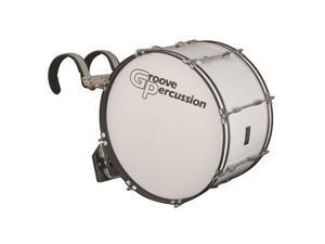 Groove Percussion MBD1222W 12x22 Marching Bass Drum with Vest Carrier Groove Percussion MBD1222W 12x22 Marching Bass Drum with Vest Carrier