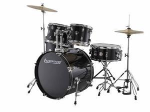Ludwig 5 Piece Accent "Drive" Drum Set (Blue Foil) Ludwig 5 Piece Accent "Drive" Drum Set (Blue Foil)