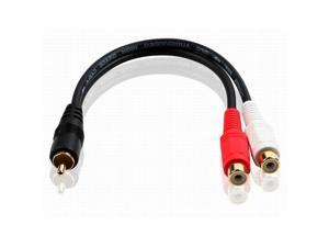 Topwin 1 Male to 2 Female RCA Audio/Video Y Splitter Cable Adapter Topwin 1 Male to 2 Female RCA Audio/Video Y Splitter Cable Adapter