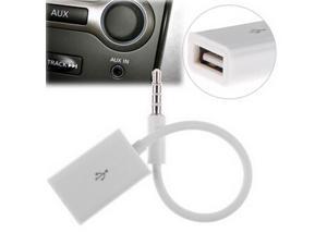 3.5mm Male AUX Audio Plug Jack to USB 2.0 Female Adapter Cable 3.5mm Male AUX Audio Plug Jack to USB 2.0 Female Adapter Cable