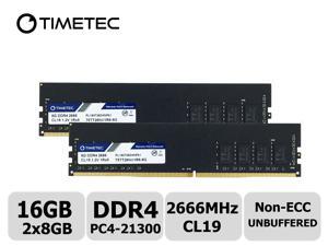 Timetec Hynix IC 16GB Kit (2x8GB) DDR4 2666MHz PC4-21300 Unbuffered Non-ECC 1.2V CL19 1Rx8 Single Rank 288 Pin UDIMM Desktop Memory RAM Module Upgrade (16GB Kit (2x8GB)) Timetec Hynix IC 16GB Kit (2x8GB) DDR4 2666MHz PC4-21300 Unbuffered Non-ECC 1.2V CL19 1Rx8 Single Rank 288 Pin UDIMM Desktop Memory RAM Module Upgrade (16GB Kit (2x8GB))