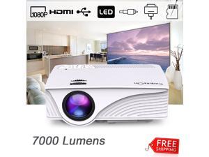 7000 Lumens 1080P FHD LED LCD Home Theater Projector 3D HDMI USB SD AV VGA US 7000 Lumens 1080P FHD LED LCD Home Theater Projector 3D HDMI USB SD AV VGA US