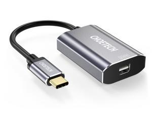 CHOETECH USB C to Mini Displayport 4K 60Hz - USB Type C to Mini DP Female Adapter - for 2017/2016 MacBook Pro, 2016/2015 MacBook, ChromeBook Pixel, Dell XPS 13 15, Samsung S9/S9+/S8/Note 9 ( HUB-M06) CHOETECH USB C to Mini Displayport 4K 60Hz - USB Type C to Mini DP Female Adapter - for 2017/2016 MacBook Pro, 2016/2015 MacBook, ChromeBook Pixel, Dell XPS 13 15, Samsung S9/S9+/S8/Note 9 ( HUB-M06)