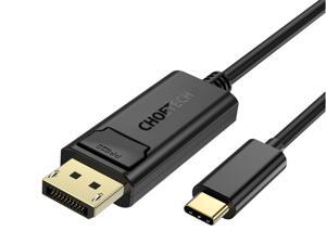 CHOETECH XCP-1801 USB C to DisplayPort Cable 4K 60Hz 6ft/1.8m USB Type C to DP Cable (Male to Male) Thunderbolt 3 Compatible for MacBook Pro 2017/2016, 2017 iMac, Dell XPS 15/13, Galaxy Note 9/S9/S9+ CHOETECH XCP-1801 USB C to DisplayPort Cable 4K 60Hz 6ft/1.8m USB Type C to DP Cable (Male to Male) Thunderbolt 3 Compatible for MacBook Pro 2017/2016, 2017 iMac, Dell XPS 15/13, Galaxy Note 9/S9/S9+