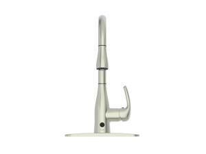 FLOW Kitchen Faucet. Hands free motion sensing technology. Dual spray offers 2 styles of water, Easy installation. No hardwiring or electricity. Only AA batteries. FLOW Kitchen Faucet. Hands free motion sensing technology. Dual spray offers 2 styles of water, Easy installation. No hardwiring or electricity. Only AA batteries.