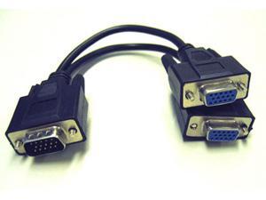 ONE PC to TWO MONITORS CONNECTOR SPLITTER VGA SVGA SPLITTER DISPLAYING 2 MONITOR ONE PC to TWO MONITORS CONNECTOR SPLITTER VGA SVGA SPLITTER DISPLAYING 2 MONITOR
