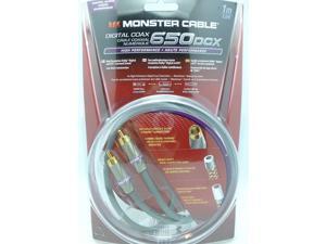 Monster Cable 650DCX High Performance Digital Coax Cable - 1M (3.3 Ft) Monster Cable 650DCX High Performance Digital Coax Cable - 1M (3.3 Ft)