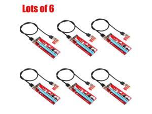 6X USB 3.0 1x to 16x Extender Riser Card Adapter SATA Power Cable PCI-E Express 6X USB 3.0 1x to 16x Extender Riser Card Adapter SATA Power Cable PCI-E Express