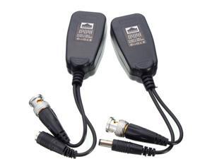New 1 Pair CCTV Coax BNC Video Power Balun Transceiver to CAT5e 6 RJ45 Connector New 1 Pair CCTV Coax BNC Video Power Balun Transceiver to CAT5e 6 RJ45 Connector