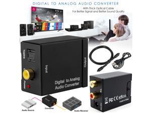 Digital to Analog Audio Converter Optical Coaxial In Headphone Speaker RCA Out Digital to Analog Audio Converter Optical Coaxial In Headphone Speaker RCA Out