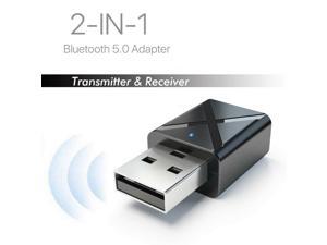 2 in 1 USB Bluetooth 5.0 Transmitter Receiver AUX Audio Adapter for TV/PC/Car 2 in 1 USB Bluetooth 5.0 Transmitter Receiver AUX Audio Adapter for TV/PC/Car