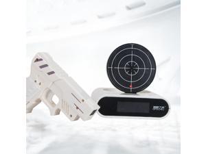 Novelty gadget Infrared Laser Target Gun Shooting Alarm Clock Digital With Red LED backlight Cool Gadget Toy White Novelty gadget Infrared Laser Target Gun Shooting Alarm Clock Digital With Red LED backlight Cool Gadget Toy White