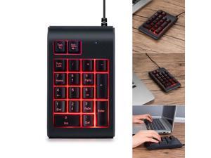 Mini Numeric Keyboard USB Wired 19 Keys Mini LED Backlight Digital Keypad for Computer PC Laptop Mini Numeric Keyboard USB Wired 19 Keys Mini LED Backlight Digital Keypad for Computer PC Laptop