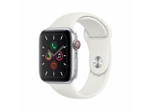 Apple Watch Series 5 44mm Silver Aluminum Case White Sport Band GPS + Cellular MWVY2LL/A Apple Watch Series 5 44mm Silver Aluminum Case White Sport Band GPS + Cellular MWVY2LL/A