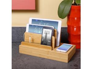 G.U.S. Charging Desk Organizer with Wireless Smart Charging Pad + 6-USB Ports. Multi-Device Charger for iPhones, iPads, E-Readers, Samsung, Android, Nexus and more. Strong Build, Eco-Friendly Bamboo G.U.S. Charging Desk Organizer with Wireless Smart Charging Pad + 6-USB Ports. Multi-Device Charger for iPhones, iPads, E-Readers, Samsung, Android, Nexus and more. Strong Build, Eco-Friendly Bamboo
