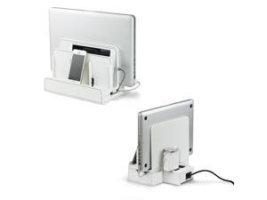 G.U.S. Multi-Device Charging Station Dock & Organizer - Multiple Finishes Available. For Laptops, Tablets, and Phones - Strong Build, SMART White Leatherette with USB+AC Power Hub (8A/40W) G.U.S. Multi-Device Charging Station Dock & Organizer - Multiple Finishes Available. For Laptops, Tablets, and Phones - Strong Build, SMART White Leatherette with USB+AC Power Hub (8A/40W)