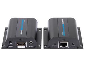 E-SDS HDMI Extender Over Single Cat6/6a/7 Cable up to 196ft/60m with IR Supports 1080P Supports 20~60KHz Wide Frequency IR Remote Control LKV372A E-SDS HDMI Extender Over Single Cat6/6a/7 Cable up to 196ft/60m with IR Supports 1080P Supports 20~60KHz Wide Frequency IR Remote Control LKV372A