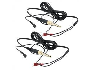2 Replacement Audio Cables for Sennheiser HD25 HD25-1 HD25-C HD25-13 Headphones 2 Replacement Audio Cables for Sennheiser HD25 HD25-1 HD25-C HD25-13 Headphones