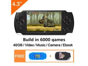 JXD 4.3 inch Handheld Game Console 40GB With Mp4 Mp5 Function Video Game Built In 6000 real no-repeat for GBA/GBC/SFC/FC/SMD game device kid gift JXD 4.3 inch Handheld Game Console 40GB With Mp4 Mp5 Function Video Game Built In 6000 real no-repeat for GBA/GBC/SFC/FC/SMD game device kid gift