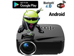 Bluetooth Wireless HD 1080P LED Projector Android 4.4 WIFI Multimedia Projectors Home Cinema LCD Beamer Bluetooth Wireless HD 1080P LED Projector Android 4.4 WIFI Multimedia Projectors Home Cinema LCD Beamer