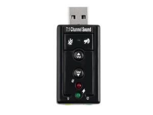 External USB Sound Card 7.1 Channel 3D Audio Adapter with 3.5mm Headset MIC for PC Desktop Notebook External USB Sound Card 7.1 Channel 3D Audio Adapter with 3.5mm Headset MIC for PC Desktop Notebook