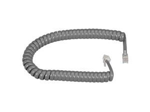 Black Box EJ302-0006 Coiled Telephone Handset Cord - Dark Gray, 6-ft. Black Box EJ302-0006 Coiled Telephone Handset Cord - Dark Gray, 6-ft.