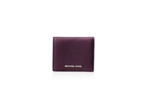 Michael Kors Money Pieces Flap Card Holder Mercer Pebble (Damson) 32T7GM9D1L-599 Michael Kors Money Pieces Flap Card Holder Mercer Pebble (Damson) 32T7GM9D1L-599