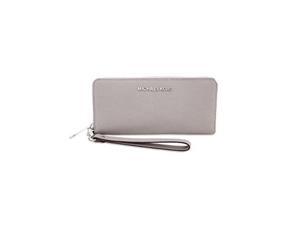Michael Kors Jet Set Travel Saffiano Continental Wallet - Pearl Grey 32S5STVE9L-081 Michael Kors Jet Set Travel Saffiano Continental Wallet - Pearl Grey 32S5STVE9L-081