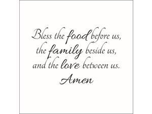 Bless the Food Before Us, the Family Beside Us.. Vinyl Decal - Small - Violet Bless the Food Before Us, the Family Beside Us.. Vinyl Decal - Small - Violet